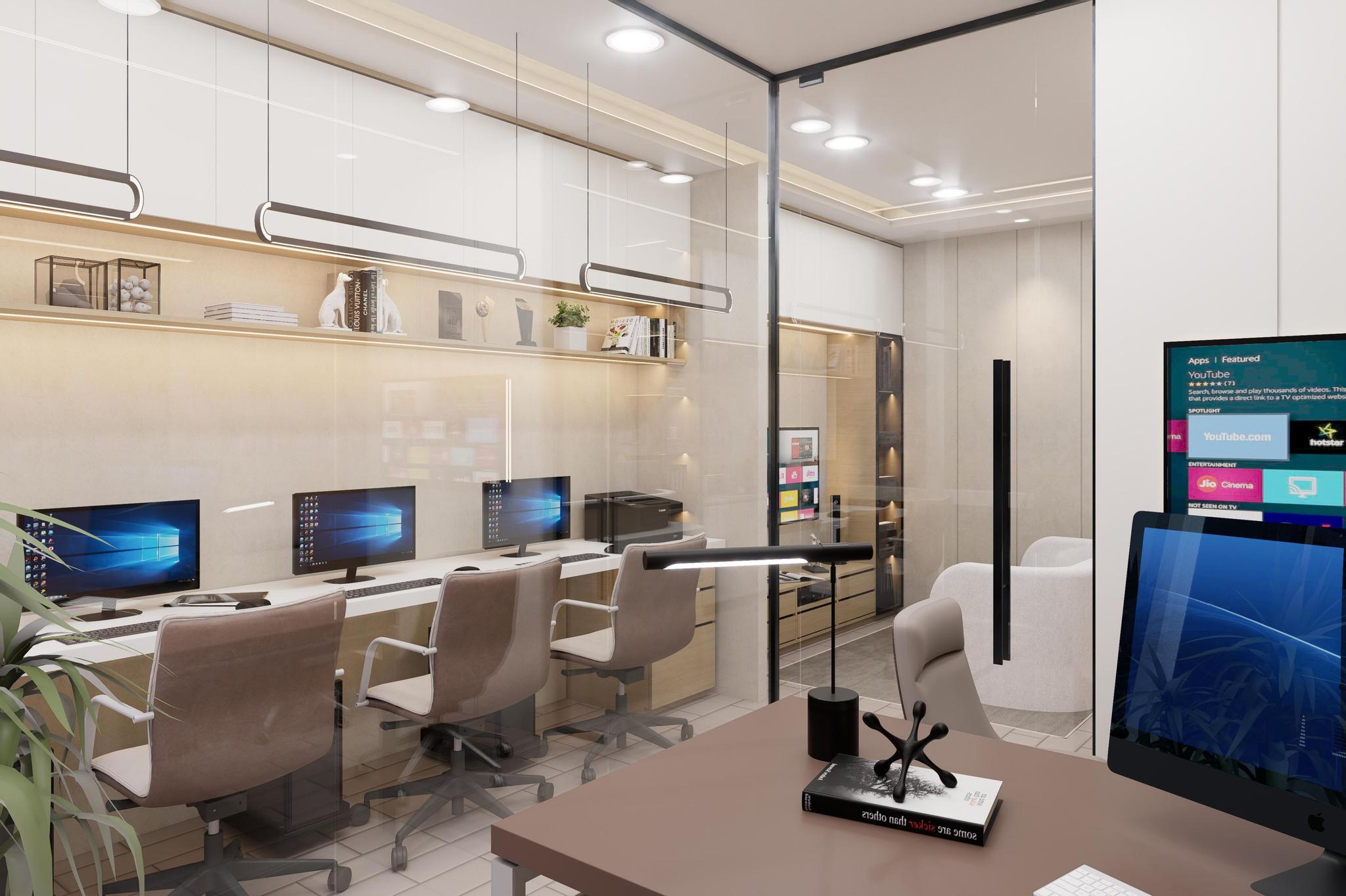 Modern office workspace